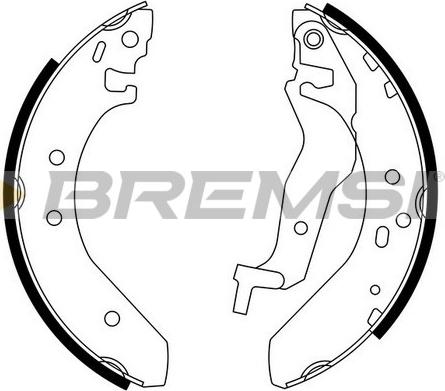 Bremsi GF0705 - Комплект тормозных колодок, барабанные autodnr.net