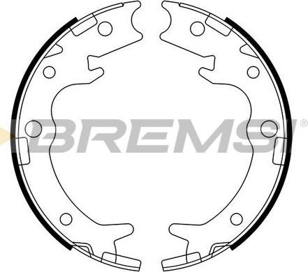 Bremsi GF0713 - Комплект гальм, ручник, парковка autocars.com.ua
