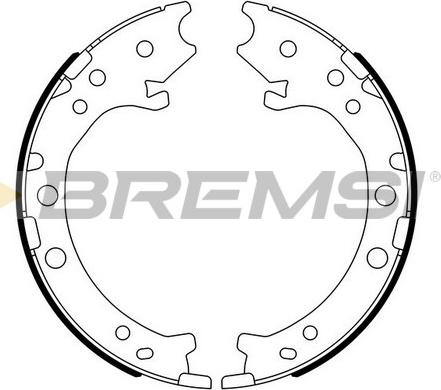 Bremsi GF0715 - Комплект гальм, ручник, парковка autocars.com.ua