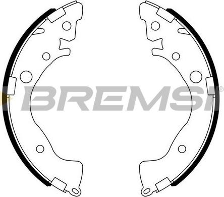 Bremsi GF0719 - Комплект гальм, барабанний механізм autocars.com.ua