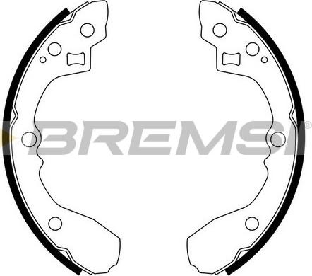Bremsi GF0723 - Комплект гальм, барабанний механізм autocars.com.ua