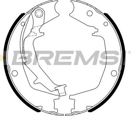 Bremsi GF0727 - Комплект гальм, ручник, парковка autocars.com.ua