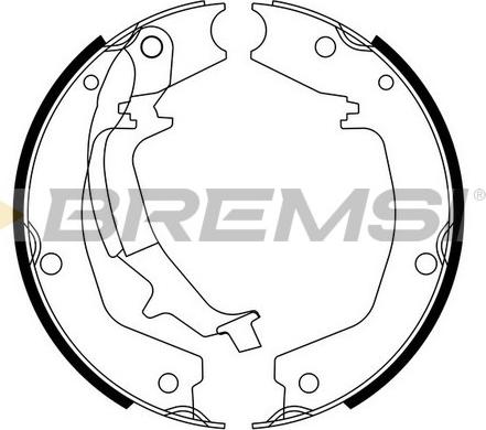 Bremsi GF0747 - Комплект гальм, ручник, парковка autocars.com.ua