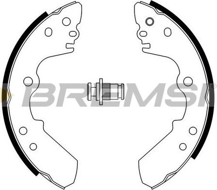 Bremsi GF0750 - Комплект гальм, барабанний механізм autocars.com.ua