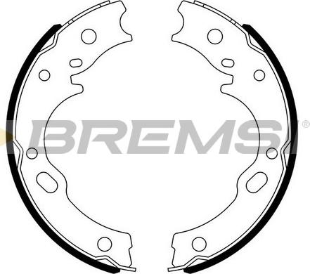 Bremsi GF0752 - Комплект гальм, ручник, парковка autocars.com.ua