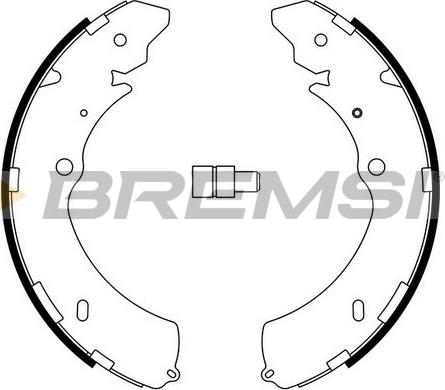 Bremsi GF0755 - Комплект тормозных колодок, барабанные autodnr.net