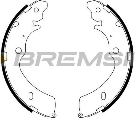 Bremsi GF0756 - Комплект гальм, барабанний механізм autocars.com.ua