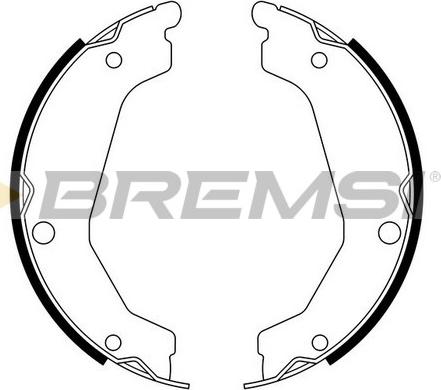 Bremsi GF0758 - Комплект гальм, ручник, парковка autocars.com.ua