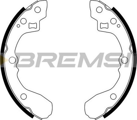 Bremsi GF0762 - Комплект тормозных колодок, барабанные autodnr.net