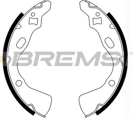 Bremsi GF0770 - Комплект тормозных колодок, барабанные autodnr.net