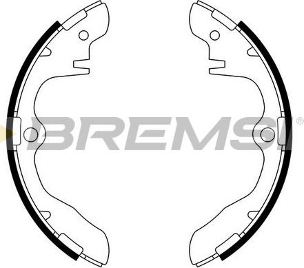 Bremsi GF0782 - Комплект гальм, барабанний механізм autocars.com.ua