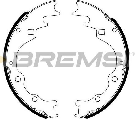 Bremsi GF0787 - Комплект гальм, барабанний механізм autocars.com.ua