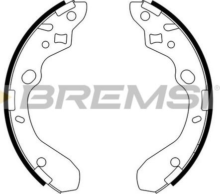 Bremsi GF0792 - Комплект гальм, барабанний механізм autocars.com.ua