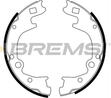 Bremsi GF0793 - Комплект гальм, ручник, парковка autocars.com.ua