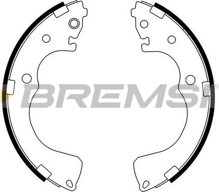 Bremsi GF0795 - Комплект гальм, барабанний механізм autocars.com.ua