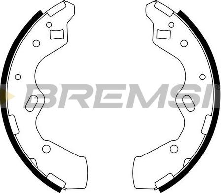 Bremsi GF0796 - Комплект гальм, барабанний механізм autocars.com.ua