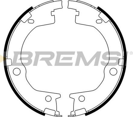Bremsi GF0803 - Комплект гальм, ручник, парковка autocars.com.ua