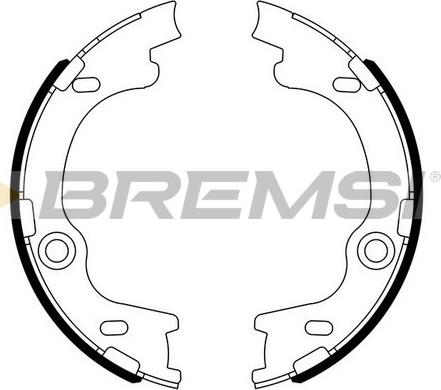 Bremsi GF0804 - Комплект гальм, ручник, парковка autocars.com.ua