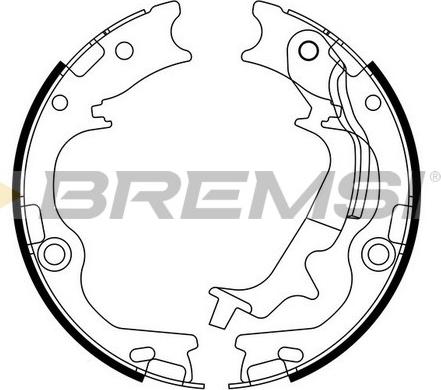 Bremsi GF0807 - Комплект гальм, ручник, парковка autocars.com.ua