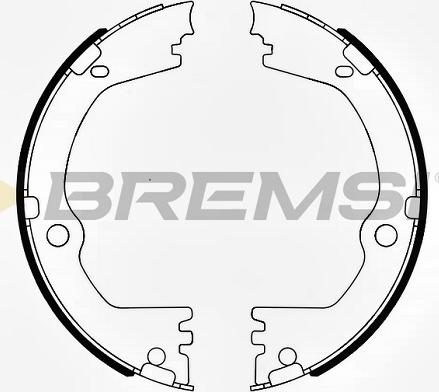 Bremsi GF0808 - Комплект гальм, ручник, парковка autocars.com.ua