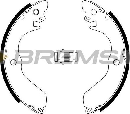 Bremsi GF0817 - Комплект тормозных колодок, барабанные autodnr.net