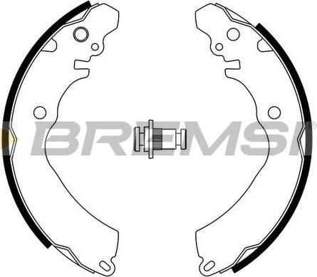 Bremsi GF0818 - Комплект гальм, барабанний механізм autocars.com.ua