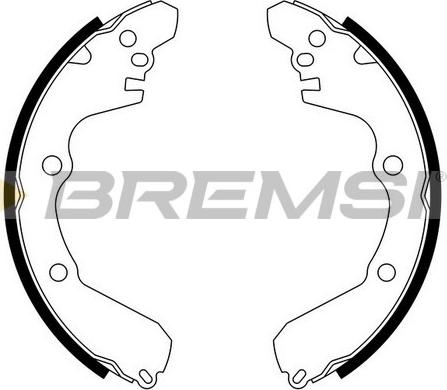 Bremsi GF0822 - Комплект тормозных колодок, барабанные autodnr.net