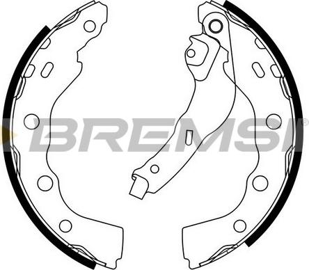 Bremsi GF0823 - Комплект тормозных колодок, барабанные autodnr.net