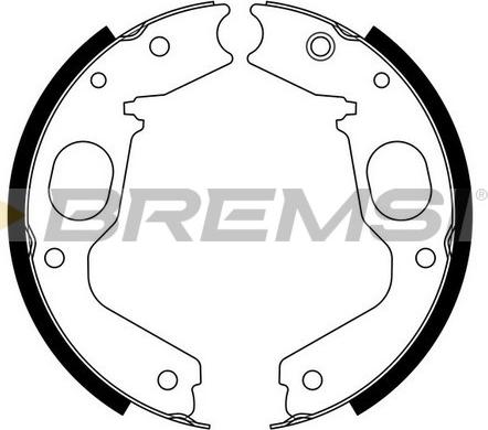 Bremsi GF0825 - Комплект гальм, ручник, парковка autocars.com.ua