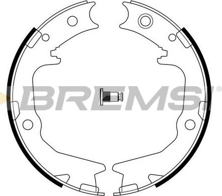 Bremsi GF0826 - Комплект гальм, ручник, парковка autocars.com.ua