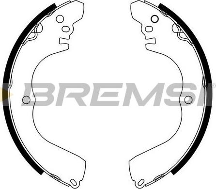 Bremsi GF0827 - Комплект гальм, барабанний механізм autocars.com.ua