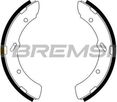 Bremsi GF0829 - Комплект гальм, барабанний механізм autocars.com.ua