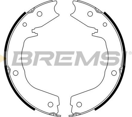 Bremsi GF0831 - Комплект гальм, ручник, парковка autocars.com.ua
