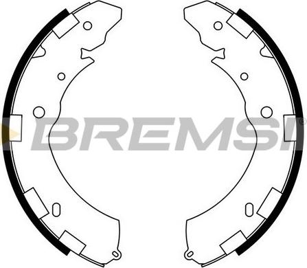 Bremsi GF0833 - Комплект тормозных колодок, барабанные autodnr.net