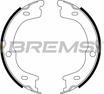 Bremsi GF0837 - Комплект гальм, ручник, парковка autocars.com.ua