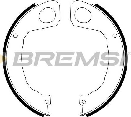 Bremsi GF0838 - Комплект гальм, ручник, парковка autocars.com.ua