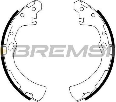 Bremsi GF0849 - Комплект гальм, барабанний механізм autocars.com.ua