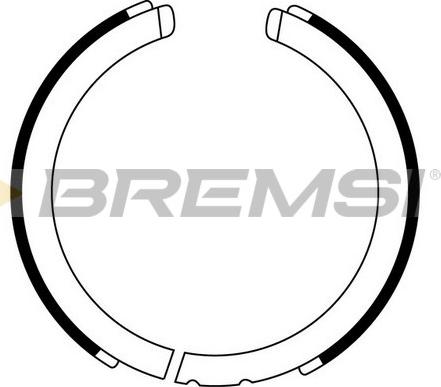 Bremsi GF0875 - Комплект гальм, ручник, парковка autocars.com.ua