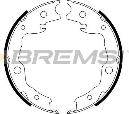 Bremsi GF0876 - Комплект гальм, ручник, парковка autocars.com.ua