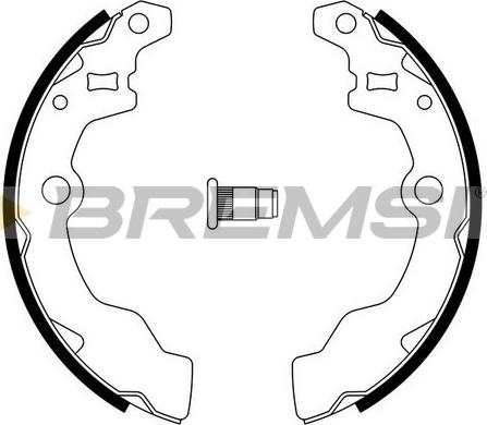 Bremsi GF0882A - Комплект гальм, барабанний механізм autocars.com.ua