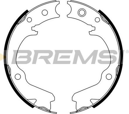 Bremsi GF0891 - Комплект гальм, ручник, парковка autocars.com.ua