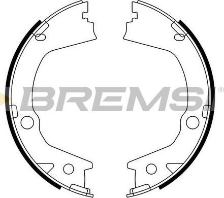 Bremsi GF0897 - Комплект тормозов, ручник, парковка autodnr.net