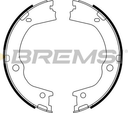 Bremsi GF0898 - Комплект тормозов, ручник, парковка autodnr.net