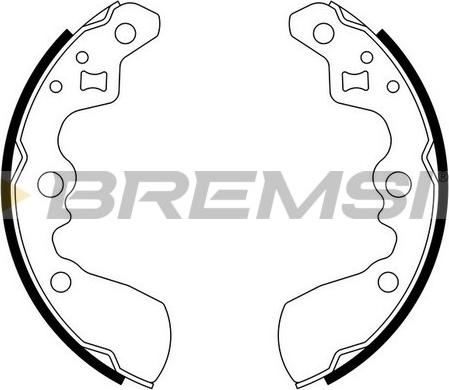 Bremsi GF0911 - Комплект тормозных колодок, барабанные autodnr.net