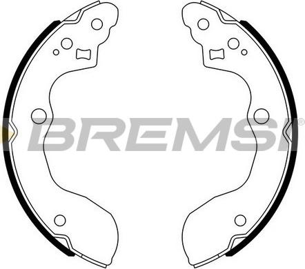 Bremsi GF0926 - Комплект гальм, барабанний механізм autocars.com.ua