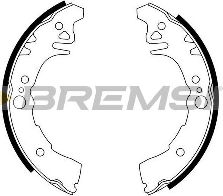 Bremsi GF0939 - Комплект тормозных колодок, барабанные autodnr.net