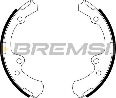 Bremsi GF0940 - Комплект гальм, барабанний механізм autocars.com.ua