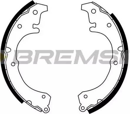 Bremsi GF0945 - Комплект тормозных колодок, барабанные autodnr.net