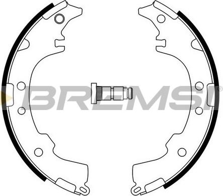 Bremsi GF0953 - Комплект тормозных колодок, барабанные autodnr.net