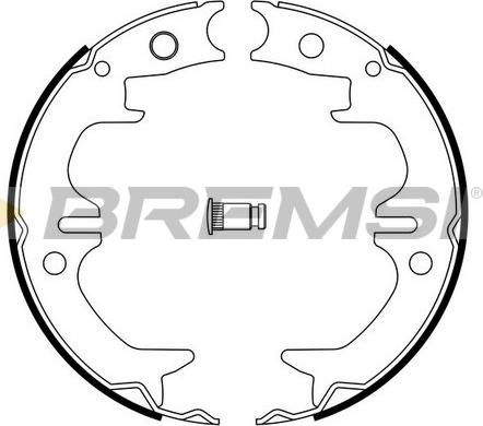 Bremsi GF0962 - Комплект гальм, ручник, парковка autocars.com.ua